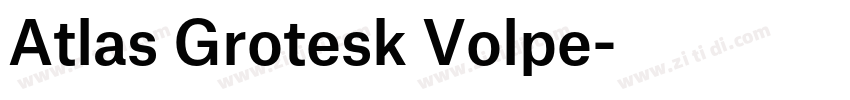 Atlas Grotesk Volpe字体转换